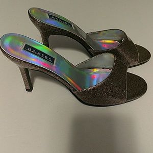 New Bakers Glittery Holographic Heels sz 8.5